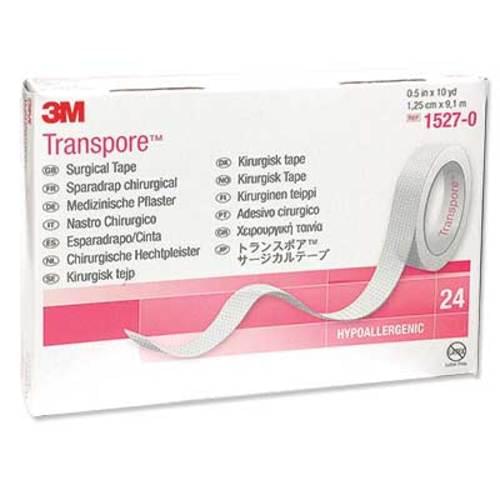 [3152712] 3M® Transpore™ Ruban chirurgical adhésif - Sparadrap (24) 1/2 pouce x 10 verges