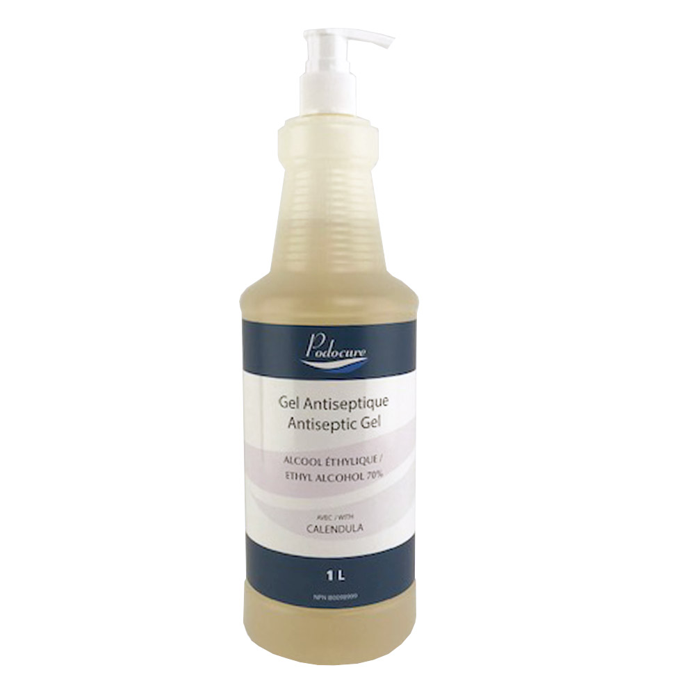 [44100] PODOCURE® Gel Antiseptique (70% d'alcool) 1 L