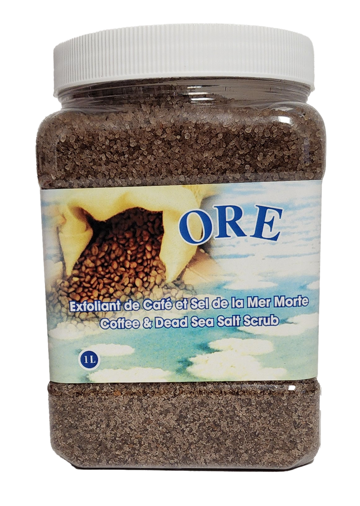 ORE® Exfoliant de café et sel de la Mer Morte (gommage)