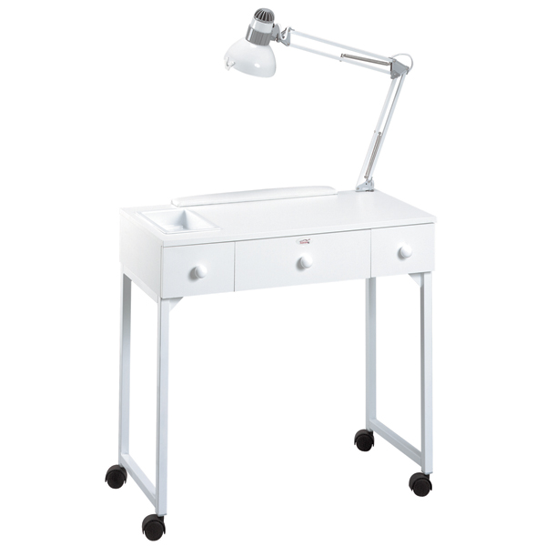 [ESD-P51401] ÉQUIPRO® TABLE À MANUCURE DELUXE - BLANC