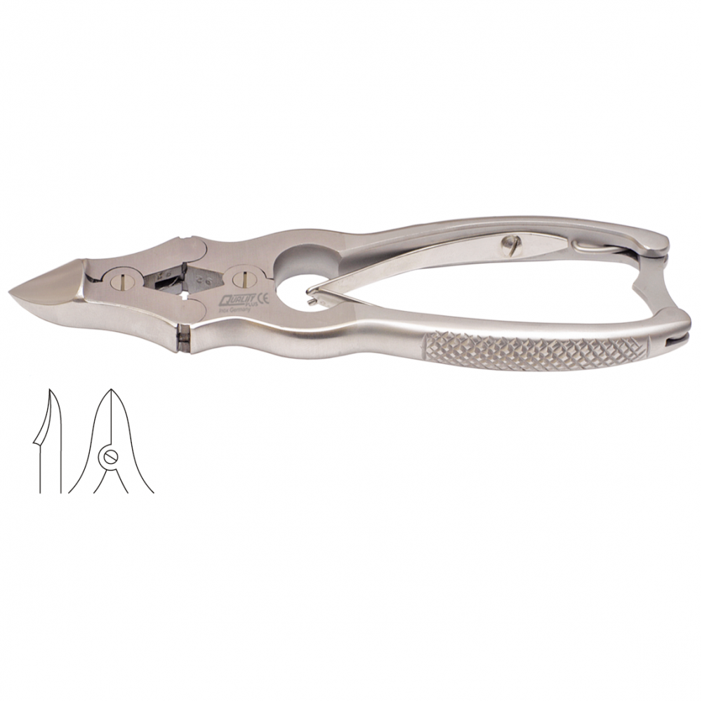 [2Q+460] Double Action Nail Nipper Curved With Lock 15cm